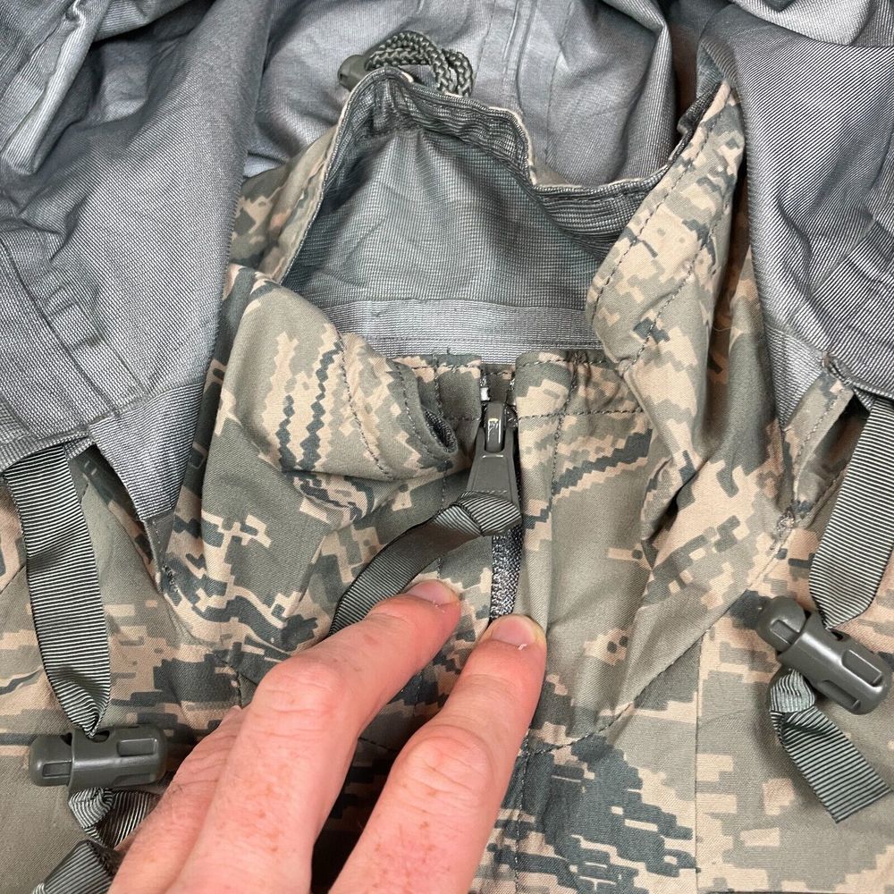 Air Force Parka Mens Medium Camouflage Camo Tiger Stripe APECS Nylon M Green - Picture 6 of 13